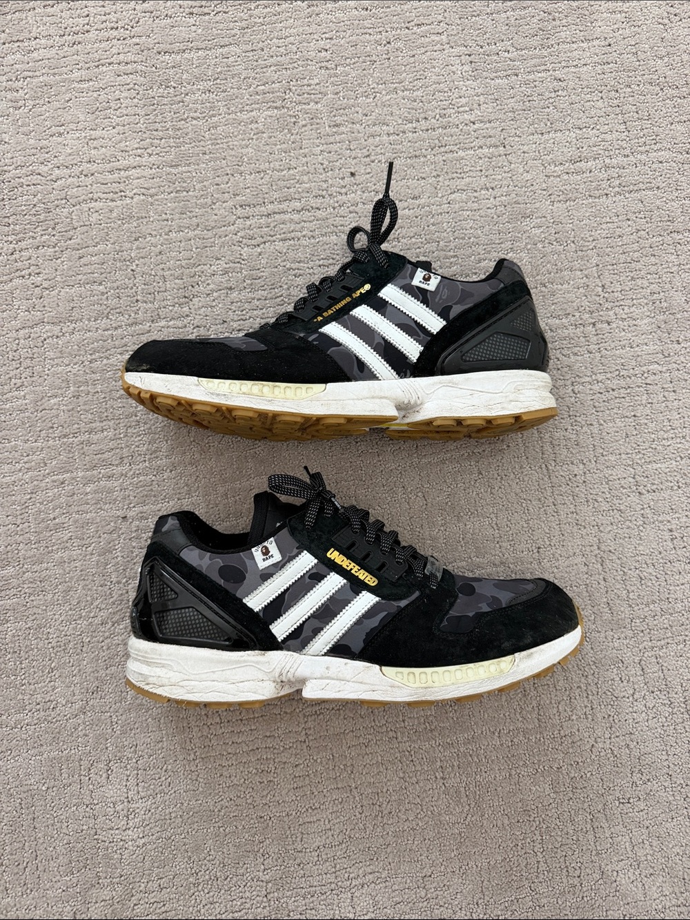 BAPE x Undefeated x Adidas ZX 8000 Men’s Sz 12 - Picture 5 of 7